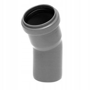Kolano 15° 50 Mm Kanalizacyjne Wew. Szare Pcv Pp