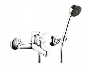 Bateria Wannowa Ścienna Chrom Diamond Kreta