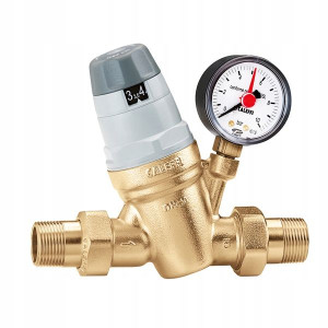 Reduktor Ciśnienia Wody + Manometr 1 Cal Caleffi