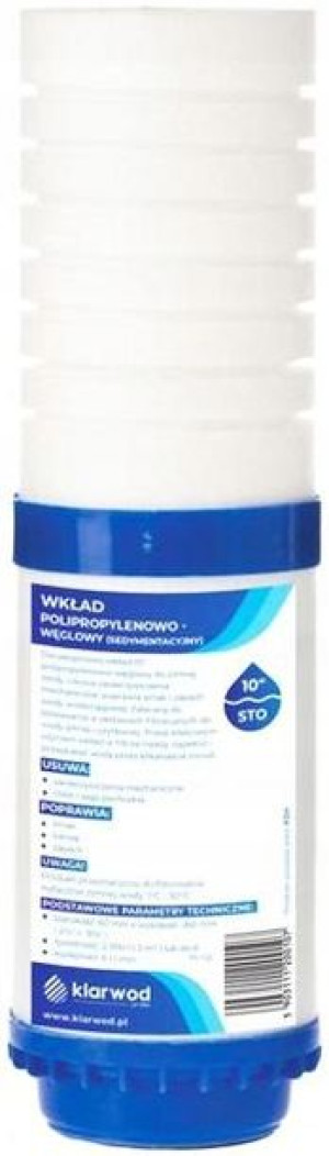 Filtr Wody Wkład Sedymentacyjny Piankowo Węglowy