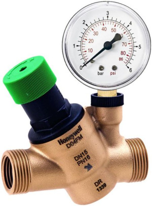 Reduktor Ciśnienia Wody 3/4 + Manometr Honeywell