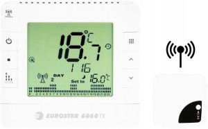 Bezprzewodowy Regulator Pokojowy Euroster 6060txrx