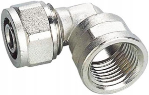 Kolano Skrętne Pex 25x1 Gw Mocne Skręcane