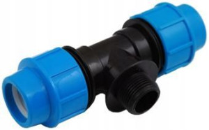 TRÓJNIK 90st GZ 25x1/2"x25 mm do rur PE PN20