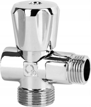 Zawór Kątowy Grzybkowy 3 Drogowy 1/2×1/2×3/4