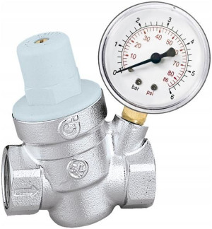 Reduktor Ciśnienia Wody Caleffi 3/4 Z Manometrem