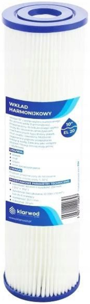 Filtr Do Wody Wkład Harmonijkowy Do Płukania El10