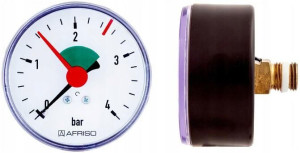Manometr Axialny Tylny 3/8 63mm 0-4 Bar Hz Afriso