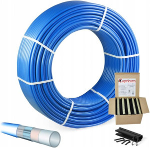 Rura Do Podłogówki Pert Blue 16x2 200m Pex Spinki