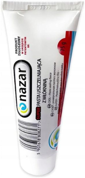 Pasta Uszczelniająca Gaz Woda Z Pakułami 75g Mocna