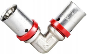 Kolano Zaciskane Pex 20 X 20 Mm Zaprasowywane