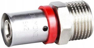 Złączka Zaciskana Pex 20 X 1/2 Gz Zaprasowywana