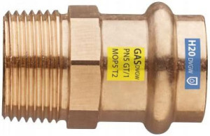 Nypel Zaciskowy Cu Gaz Woda 1 X 22 Gz Frabo Press
