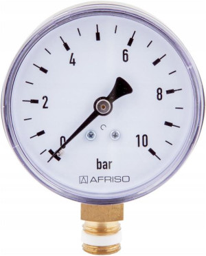 Manometr Radialny Dolny 1/4 63mm 0-10 Bar Afriso