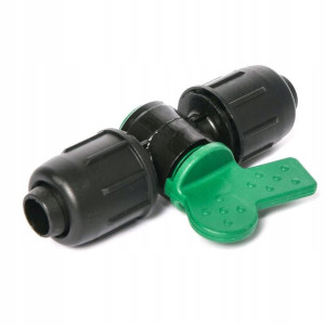Zawór Kulowy Z Kontrą Złączka Pe Qj 16 X 16 Mm