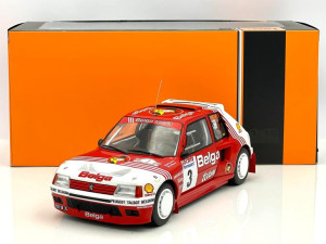 Peugeot 205 T16, No.3, Belga, Rally Ypres B.Darniche/A.Mahe IXO 1:18