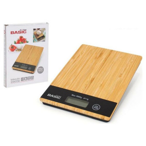 kuchennej wagi Basic Home Basic Cyfrowy Kwadratowy Bambus (20,3 x 15,3