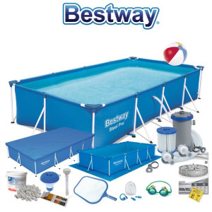 Basen stelaż prostokąt 400X211X81cm Bestway 56424