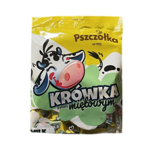 Pszczółka Cukierki Krówka mleczna o smaku miętowym 200 g