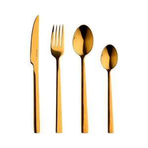 Zastawa stołowa Bergner Sofia Złoto Stal nierdzewna (24 pcs)
