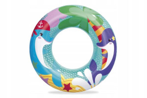 Koło dmuchane kółko 51cm delfiny