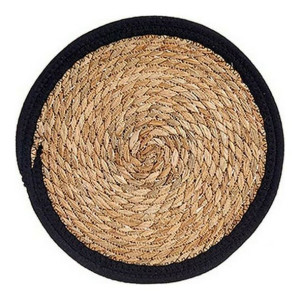 Podkładki na stół Brązowy Czarny Naturalne Włókno (Ø 30 cm)