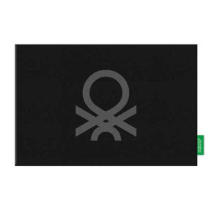 Podkładki na stół Benetton Czarny 100% bawełny 45 x 30 cm (4 uds)