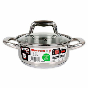Garnek Quttin New Caesar Z pokrywką Stal (16 cm) (1,5 L)