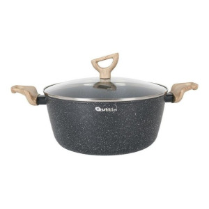 Garnek ze Szklaną Pokrywką Quttin Nature Kute aluminium (Ø 28 cm)
