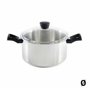 Garnek ze Szklaną Pokrywką Pyrex Expert Touch Stal nierdzewna 18/10