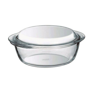 Garnek z Pokrywką Pyrex Essentials Przezroczysty Szkło (2,4 L + 0,8 L)