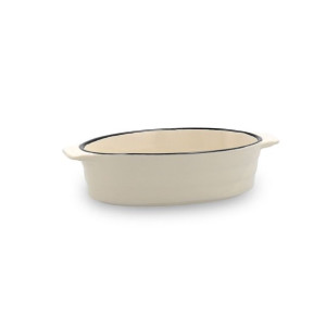 Garnek Quid Cocco Owalna Ceramika Biały (19 x 10,5 x 5 cm) (Pack 12x)