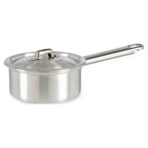 Garnek z Pokrywką Ø 12 cm Srebrzysty Aluminium (600 ml)