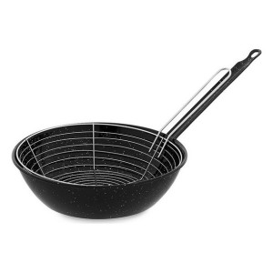 Patelnia do Smażenia z Koszem Vaello Czarny Stal emaliowana (Ø 26 cm)