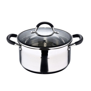 Garnek z Pokrywką Masterpro foodies bgmp-1502-bk Stal nierdzewna (5 L)