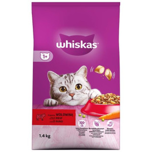 Whiskas Sucha karma dla kota Wołowina 1,4 kg