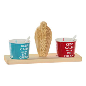 Zestaw kieliszków DKD Home Decor Ceramika Wielokolorowy