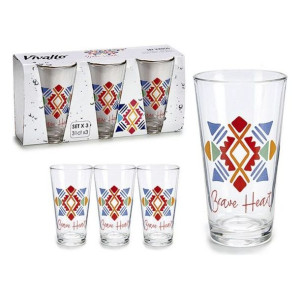 Zestaw kieliszków Vivalto 31 cl Przezroczysty Szkło (310 ml) (3 Części)