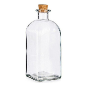 Kryztałowa butelka Vivalto Przezroczysty Korek Szkło (1000 ml)