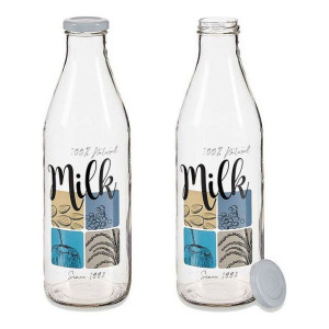 Butelka Natural Milk Przezroczysty Metal Szkło (1000 ml)