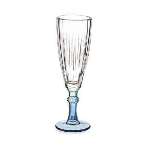 Kieliszek do szampana Exotic Szkło Niebieski (170 ml)