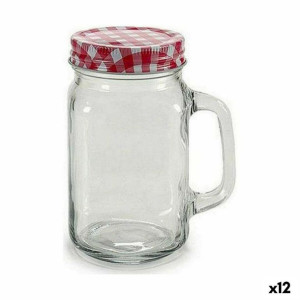 Dzbanek Z pokrywką Metal Szkło 12 Sztuk (430 ml)