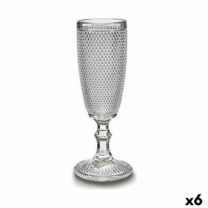 Kieliszek do szampana Punkt Przezroczysty Szkło 6 Sztuk (185 ml)