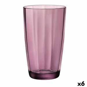 szklanka/kieliszek Bormioli Rocco Pulsar Fioletowy Szkło (470 ml) (6 Sztuk)