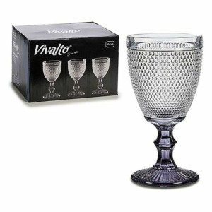 Kieliszek do wina Vivalto Antracyt Szkło 330 ml (9 x 17 x 9 cm)
