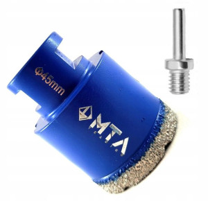 Wiertło Diamentowe 45mm Koronka Otwornica M14 Gres