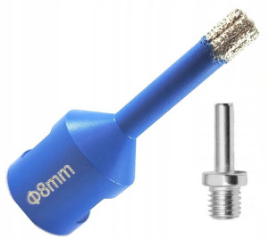 Wiertło Diamentowe 8mm Koronka Otwornica M14 Gres