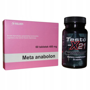 Meta Anbolon + Testo-x21 na masę i siłę mięśni