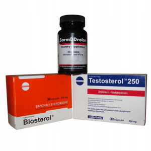 SarmDDrolon + Biosterol + Testosterol masa i siła