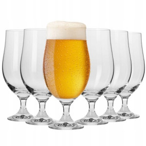 Pokal do piwa KROSNO 500 ml KUFEL kieliszek 6 szt.